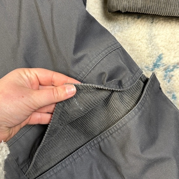 Cyclone Vintage Coat | Down/Feather filling | Quilted |  Size 6 | Dark Grey - Picture 9 of 11